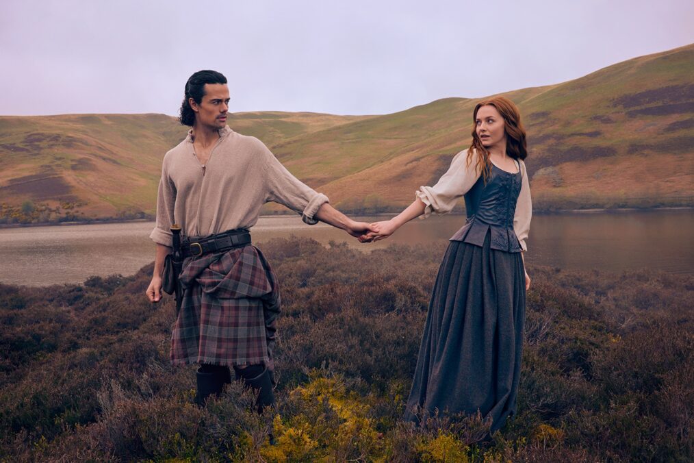 Jamie Roy and Harriet Slater in 'Outlander: Blood of my Blood' Season 1