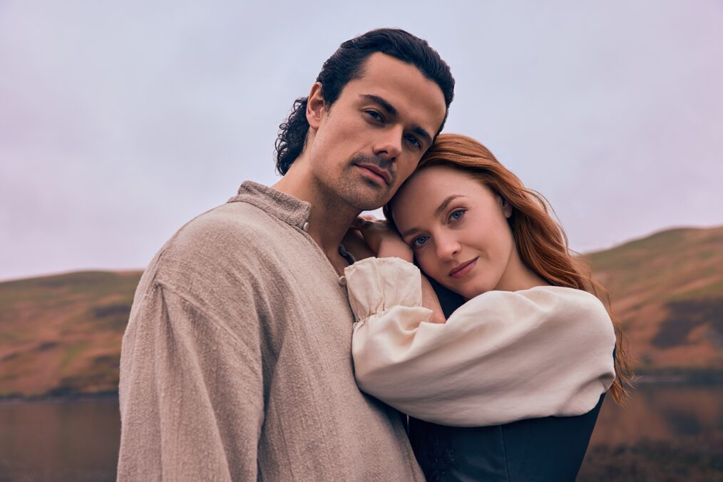 Jamie Roy and Harriet Slater in 'Outlander: Blood of my Blood' Season 1