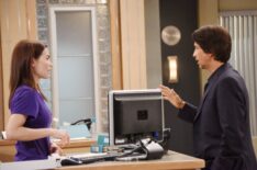 Rebecca Herbst, Michael Easton as Liz and Finn on 'General Hospital'