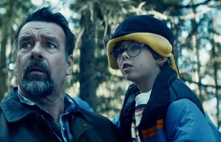 David James Elliott as Sheriff Wayne Cypress, Hudson Wurster as Cooper Cypress — 'Revival' Season 1 Episode 2