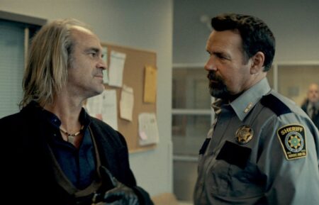 Steven Ogg as Blaine Abel, David James Elliott as Sheriff Wayne Cypress — 'Revival' Season 1 Episode 3 