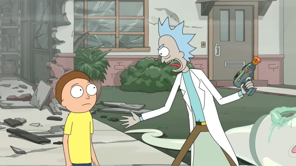 Morty and Rick in the 'Rick and Morty' episode 