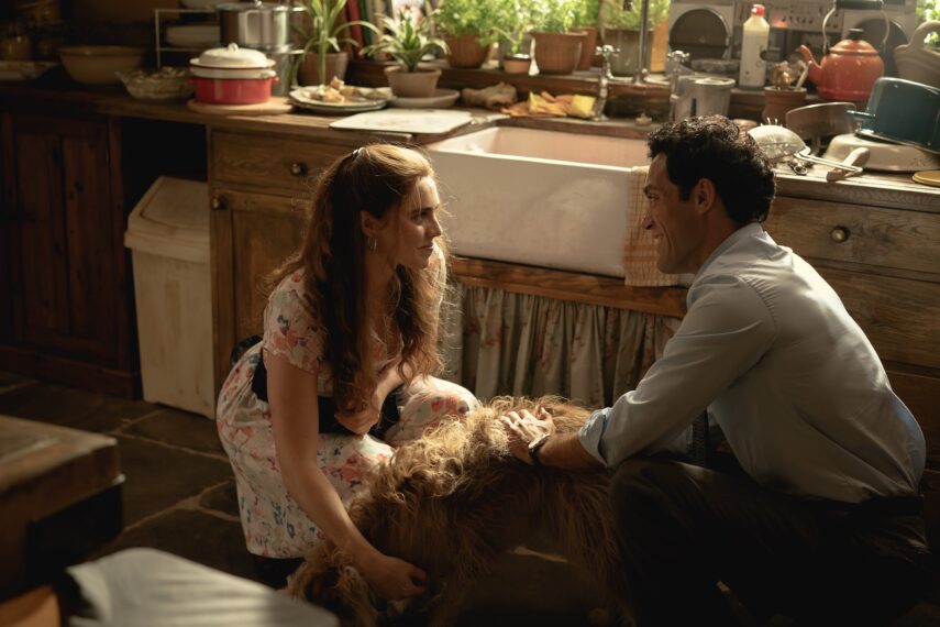 Bella Maclean as Taggie, Alex Hassell as Rupert — 'Rivals' Season 1 Episode 6