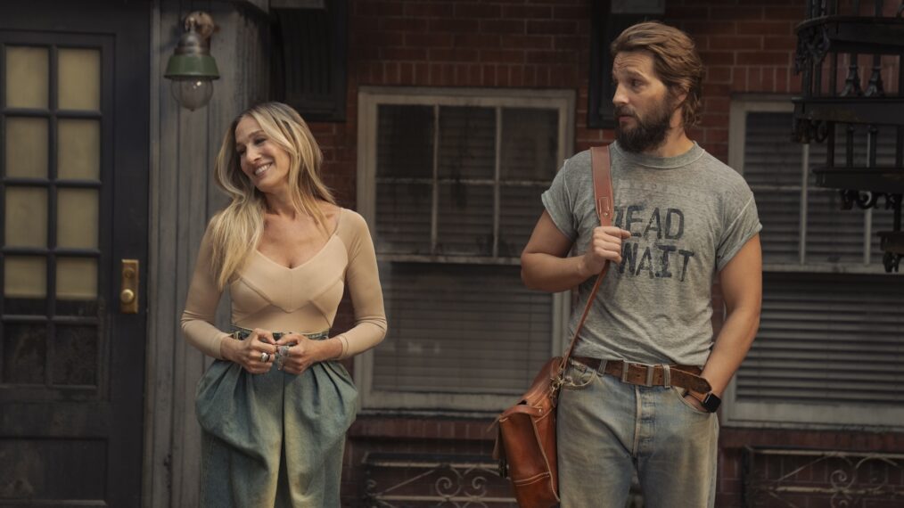 Sarah Jessica Parker and Logan-Marshall Green in 'And Just Like That' Season 3