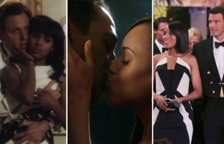 Tony Goldwyn and Kerry Washington as Fitz and Olivia, Norm Lewis as Edison, and Scott Foley as Jake on 'Scandal'