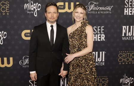 Scott and Kelley Wolfe at Critics Choice Awards