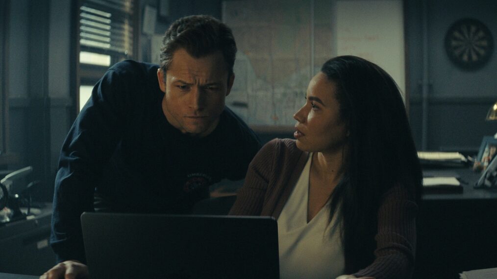 Taron Egerton and Jurnee Smollett — 'Smoke' Season 1 Episode 2