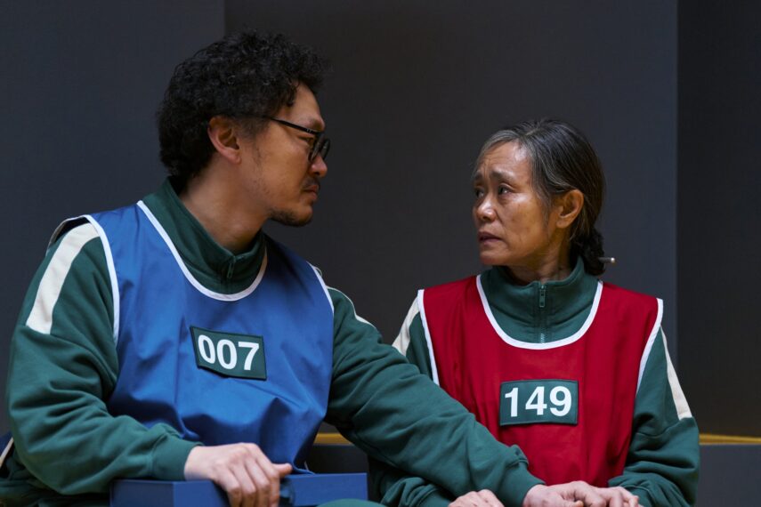 Yang Dong-geun as Yong-sik, Kang Ae-sim as Geum-ja in 'Squid Game' Season 3