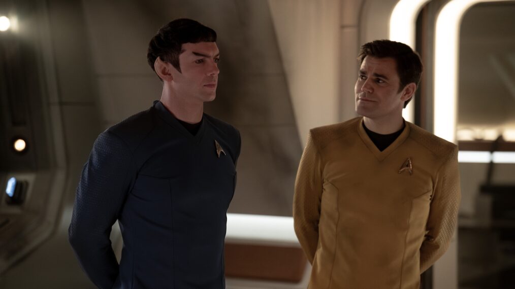 Ethan Peck as Spock and Paul Wesley as Kirk — 'Star Trek: Strange New Worlds' Season 3