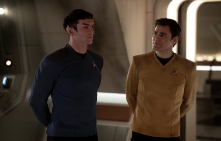 Ethan Peck as Spock and Paul Wesley as Kirk — 'Star Trek: Strange New Worlds' Season 3