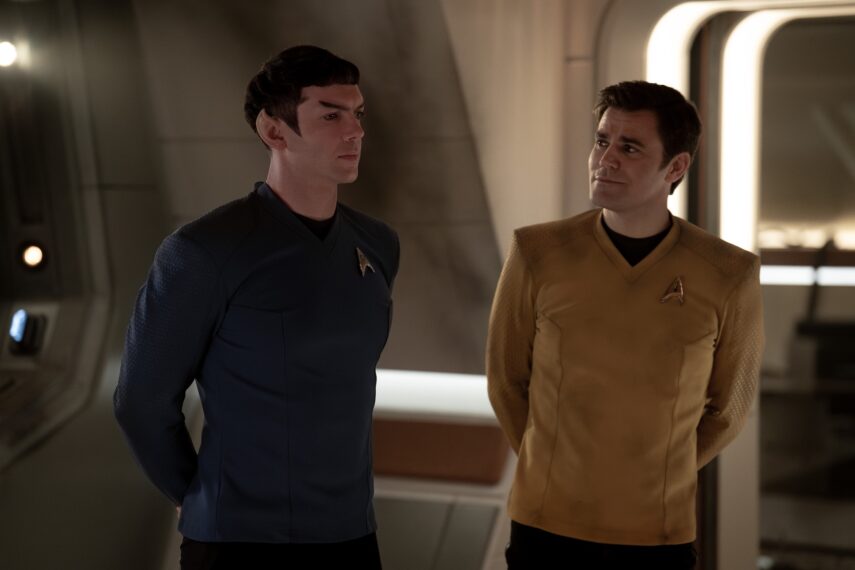 Ethan Peck as Spock and Paul Wesley as Kirk — 'Star Trek: Strange New Worlds' Season 3