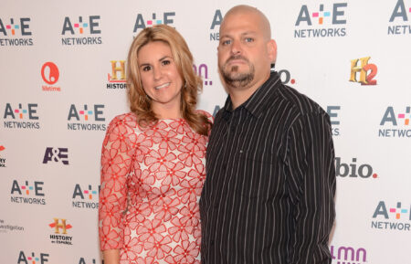 Brandi Passante and Jarrod Schulz of Storage Wars attends the A+E Networks 2012 Upfront