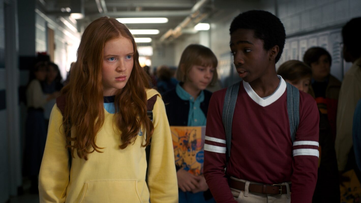 Sadie Sink and Caleb McLaughlin in 'Stranger Things' Season 2