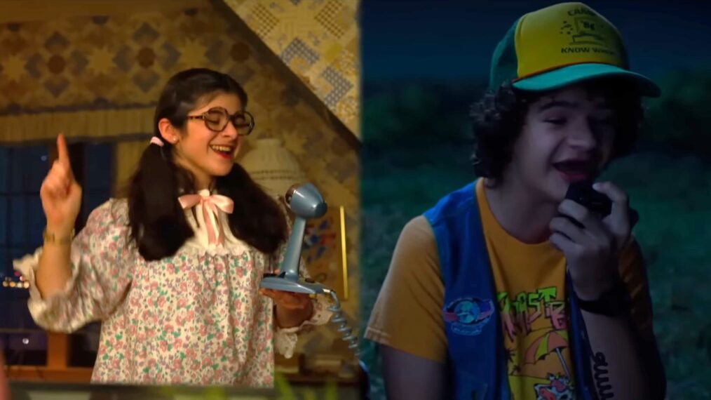 Gabriella Pizzolo and Gaten Matarazzo in 'Stranger Things' Season 3
