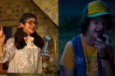 Gabriella Pizzolo and Gaten Matarazzo in 'Stranger Things' Season 3