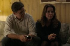 Joe Chrest and Cara Buono in 'Stranger Things' Season 1