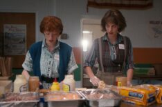 Amybeth McNulty and Maya Hawke in 'Stranger Things' Season 4