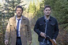 Misha Collins and Jensen Ackles as Castiel and Dean in 'Supernatural.'