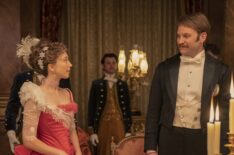 Taissa Farmiga and Ben Lamb in The Gilded Age Season 2.