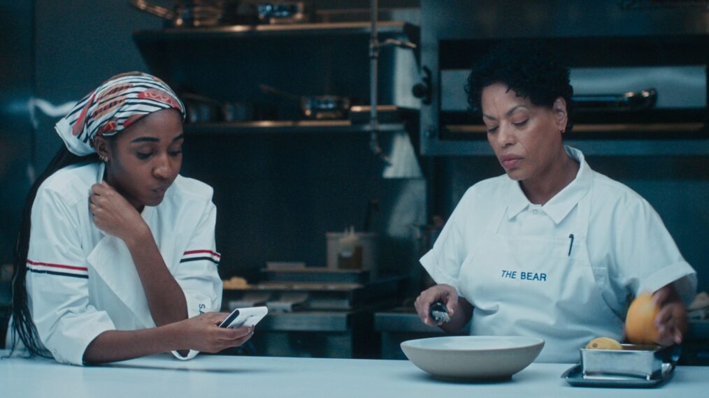 Ayo Edebiri and Liza Colon-Zayas in 'The Bear' Season 4