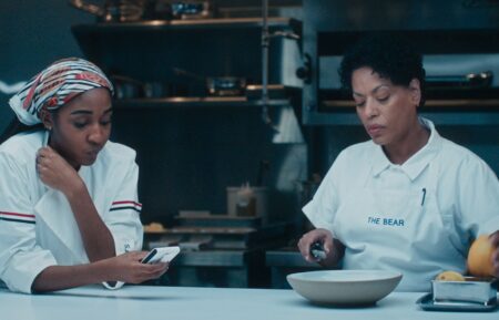 Ayo Edebiri and Liza Colon-Zayas in 'The Bear' Season 4