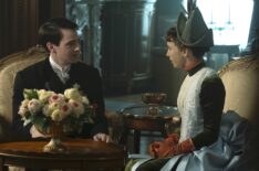 Matt Walker as Billy Carlton and Taissa Farmiga as Gladys Russell in 'The Gilded Age' Season 3 Episode 2
