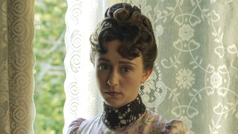 Taissa Farmiga as Gladys in 'The Gilded Age' Season 3 Episode 2