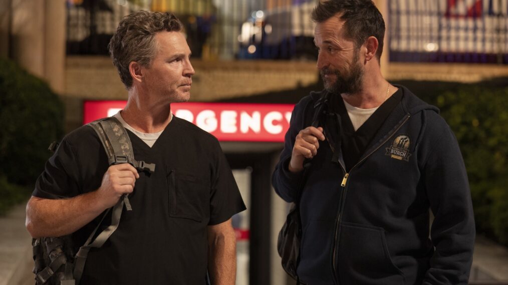 Shawn Hatosy and Noah Wyle in 'The Pitt' Season 1