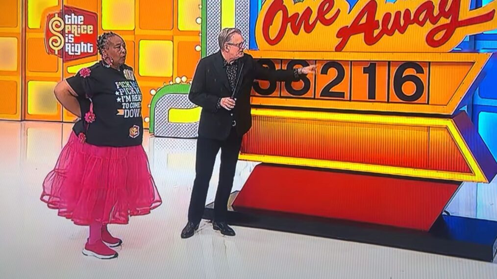 The Price is Right contestant Cheryl playing One Away on June 6, 2025