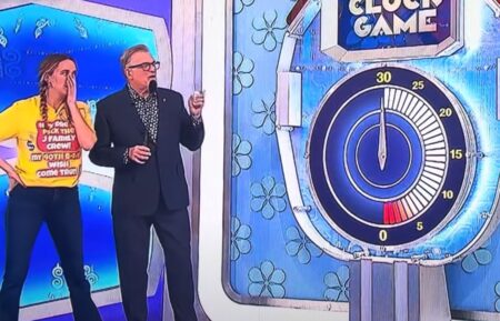 The Price Is Right contestant playing Clock Game on May 30, 2025