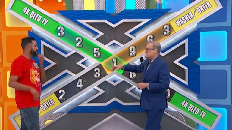 The Price is Right player David Sanchez on Friday, June 13, 2025, playing Double Cross