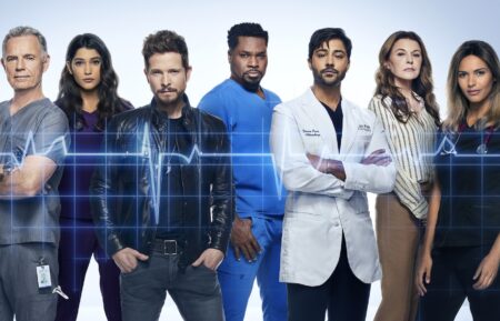 Kaley Ronayne, Andrew McCarthy, Bruce Greenwood, Anuja Joshi, Matt Czuchry, Malcolm-Jamal Warner, Manish Dayal, Jane Leaves, and Jessica Lucas in 'The Resident'
