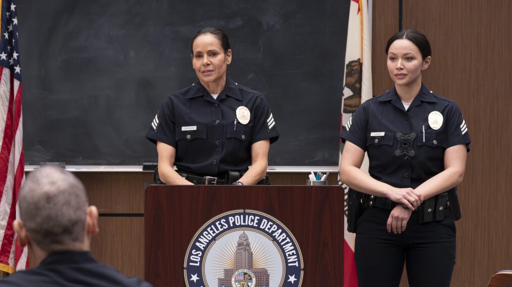 Mercedes Colon, Melissa O'Neil as Lucy— 'The Rookie' Season 7 Finale