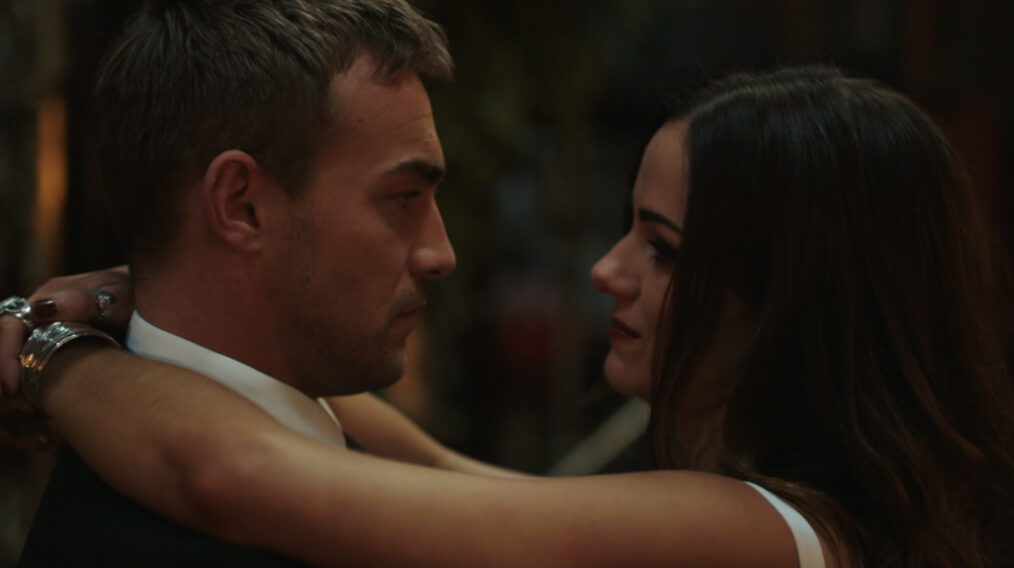 Tom Austen and Alexandra Park as Jasper and Eleanor in 'The Royals' Season 4