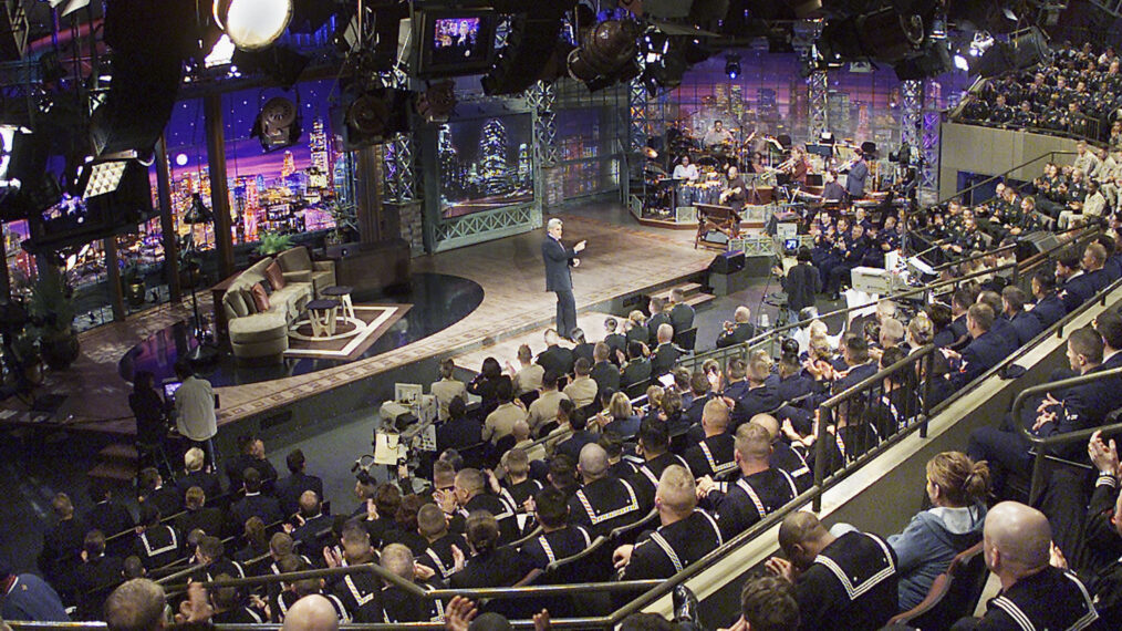 Jay Leno on the set of 'The Tonight Show With Jay Leno'