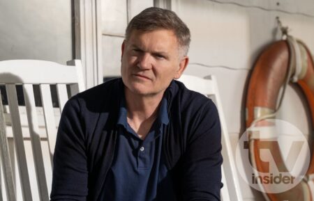 Kevin Williamson on 'The Waterfront' set