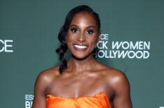 Issa Rae poses backstage during the 2025 ESSENCE Black Women In Hollywood Awards at Fairmont Century Plaza on February 27, 2025 in Los Angeles