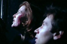 Gillian Anderson as Dana Scully and David Duchovny as Fox Mulder in 'The X-Files'