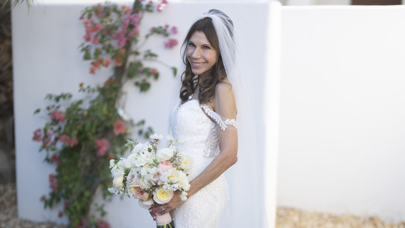 Theresa Nist at her wedding