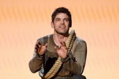 Jeremy Jordan performs a number from 'Floyd Collins' onstage during The 78th Annual Tony Awards