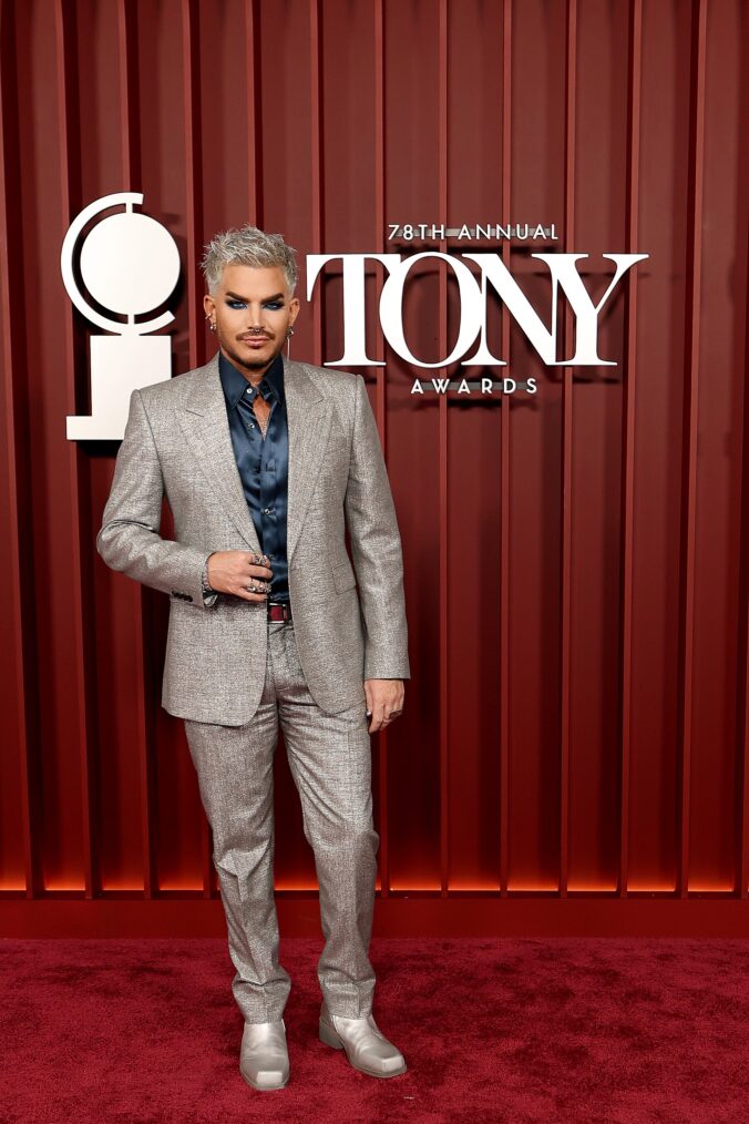 Adam Lambert at the 2025 Tony Awards at Radio City Music Hall on June 8, 2025 in New York City