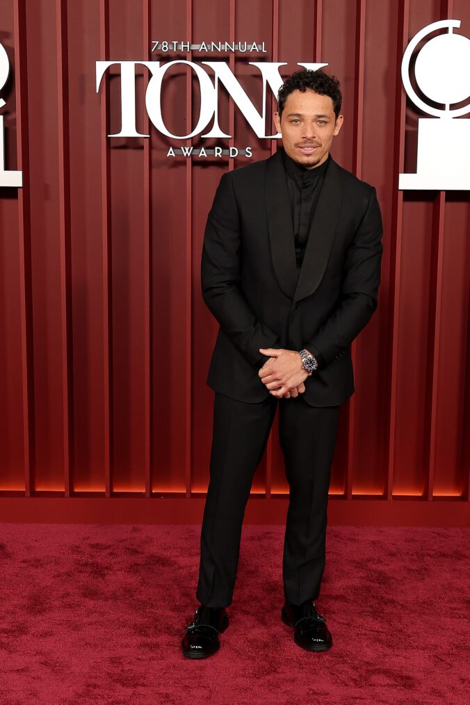 Anthony Ramos at the 2025 Tony Awards at Radio City Music Hall on June 8, 2025 in New York City