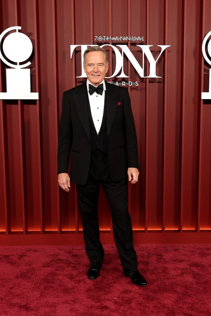Bryan Cranston at the 2025 Tony Awards at Radio City Music Hall on June 8, 2025 in New York City