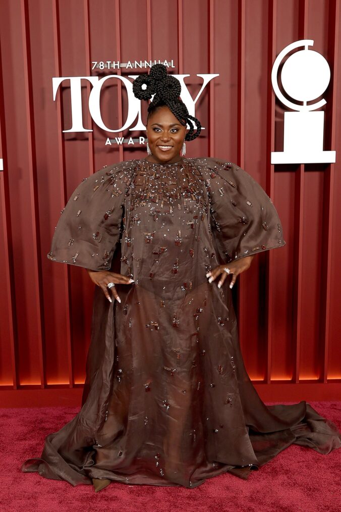 Danielle Brooks at the 2025 Tony Awards at Radio City Music Hall on June 8, 2025 in New York City