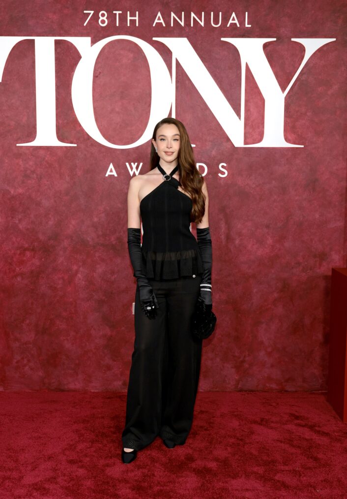 Ella Beatty at the 2025 Tony Awards at Radio City Music Hall on June 8, 2025 in New York City
