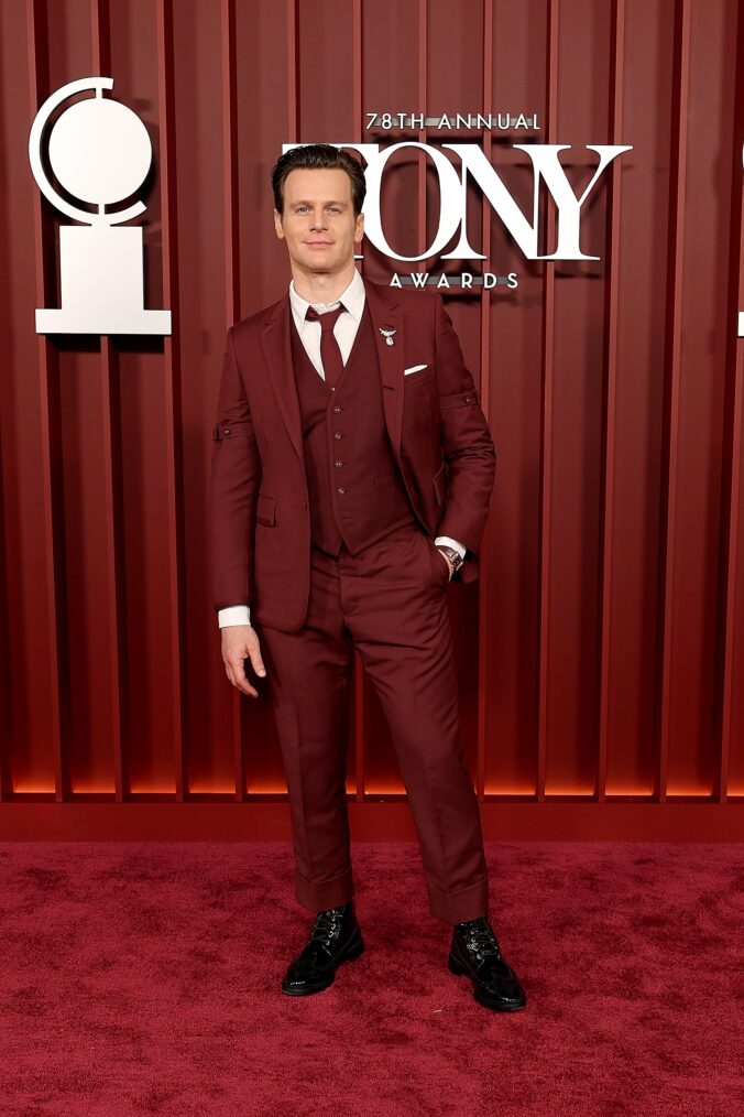 Jonathan Groff at the 2025 Tony Awards at Radio City Music Hall on June 8, 2025 in New York City