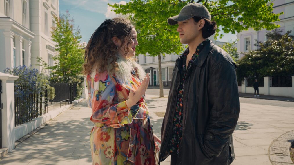 Meg Stalter and Will Sharpe as Jessica and Felix in 'Too Much'