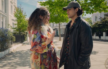 Meg Stalter and Will Sharpe as Jessica and Felix in 'Too Much'
