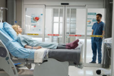 Laurence Leboeuf as Dr. Magalie Leblanc, Hamza Haq as Dr. Bashir Hamed in 'Transplant' Season 4 Episode 5, 'Heart'
