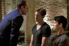 Christopher Meloni as Roman Zimojic, Alexander Skarsgård as Eric Northman, and Stephen Moyer in Bill Compton in 'True Blood'